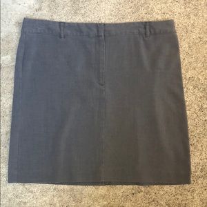Charcoal Grey Trouser Loop Skirt Pockets - Sz 12